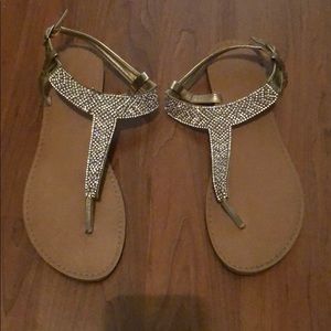 Silver/pearl sandals